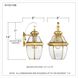 Newbury 1 Light 14 inch Polished Brass Outdoor Wall Lantern