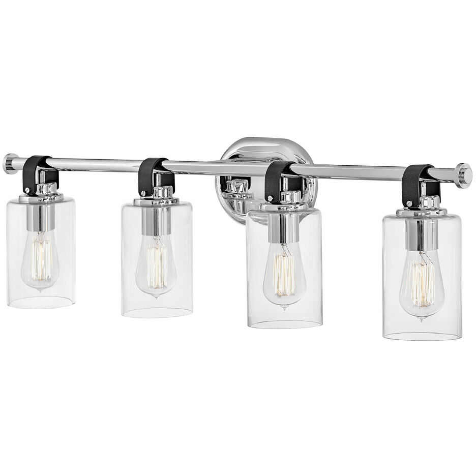 Halstead 4 Light 32 inch Chrome Vanity Light Wall Light