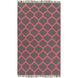 Lagoon 96 X 60 inch Bright Pink, Dark Brown Rug