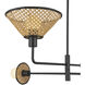 Alora Mood Piper 4 Light 39.88 inch Matte Black Chandelier Ceiling Light