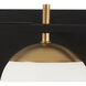 Alluria 3 Light 24 inch Weathered Black W/Autumn Gold Bath Light Wall Light