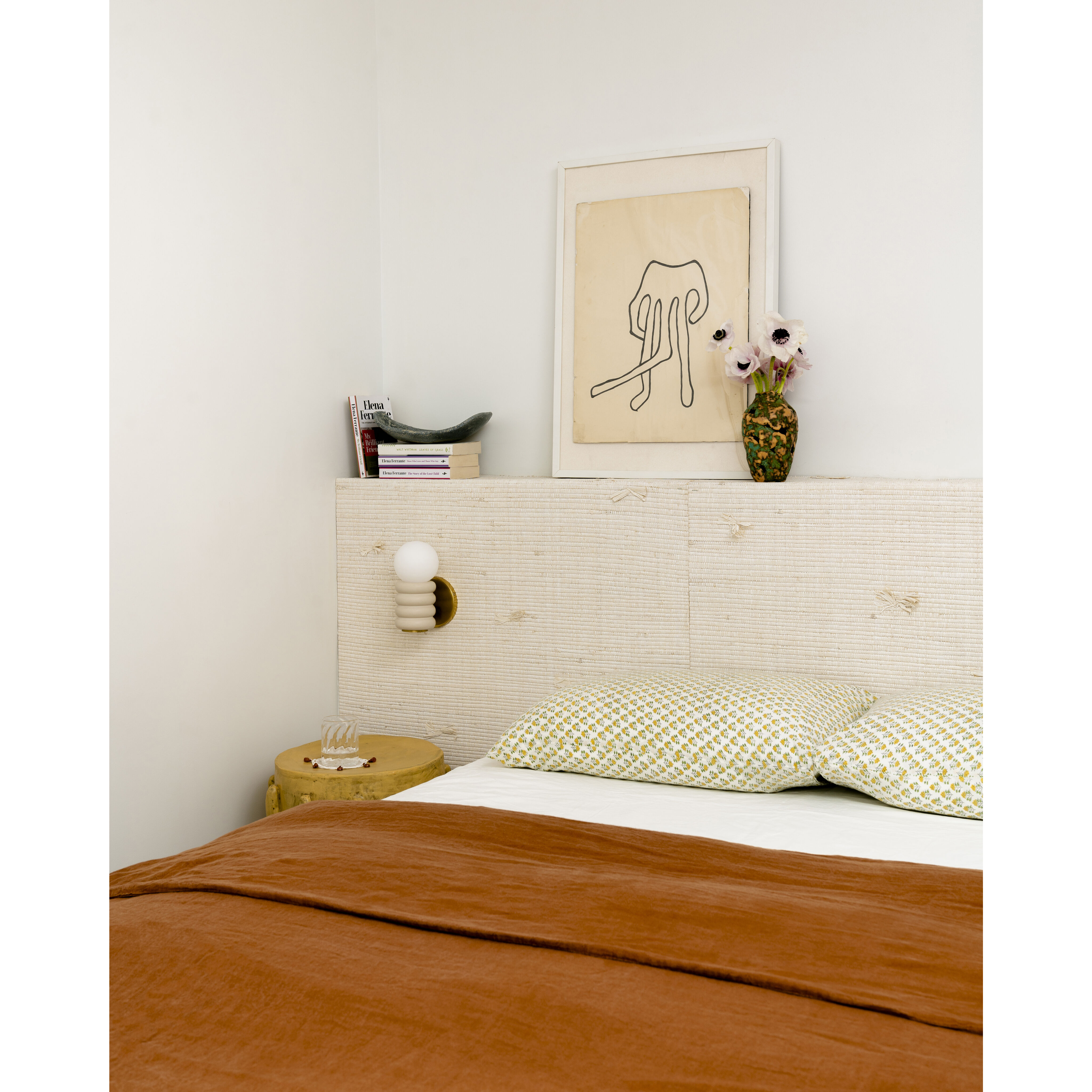 Bibi 1 Light 5 inch Aged Brass/Ceramic Antique Ivory Wall Sconce Wall Light