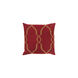Fallon 22 X 22 inch Dark Red and Dark Brown Throw Pillow