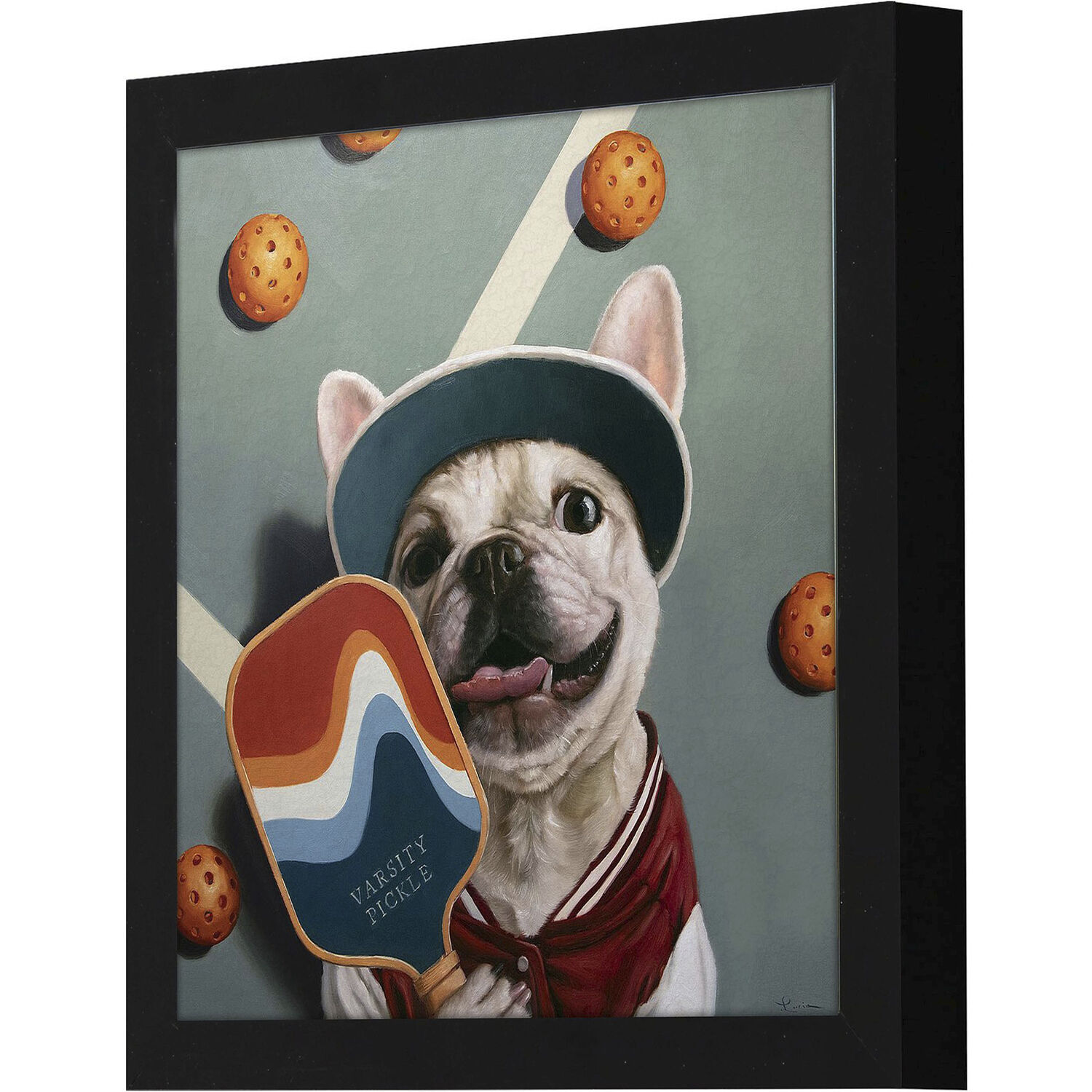 Varsity Pickle 11 X 11 inch Non-Glass Framed Art, Propac