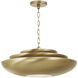 Gia 1 Light 21.5 inch Aged Brass Pendant Ceiling Light