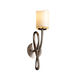 CandleAria Wall Sconce Wall Light in 700 Lm LED, Dark Bronze, Cream (CandleAria), Cylinder with Flat Rim, Capellini