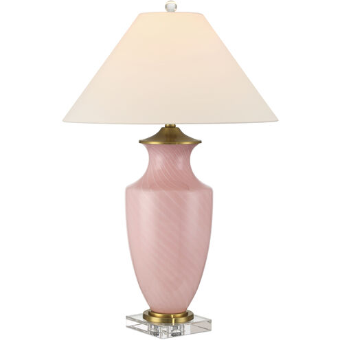 Lucy 30.5 inch 150.00 watt Pink/Clear Table Lamp Portable Light