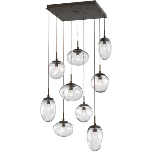 Cosmos LED LED 32 inch Flat Bronze Chandelier Ceiling Light, Square Multi-Port