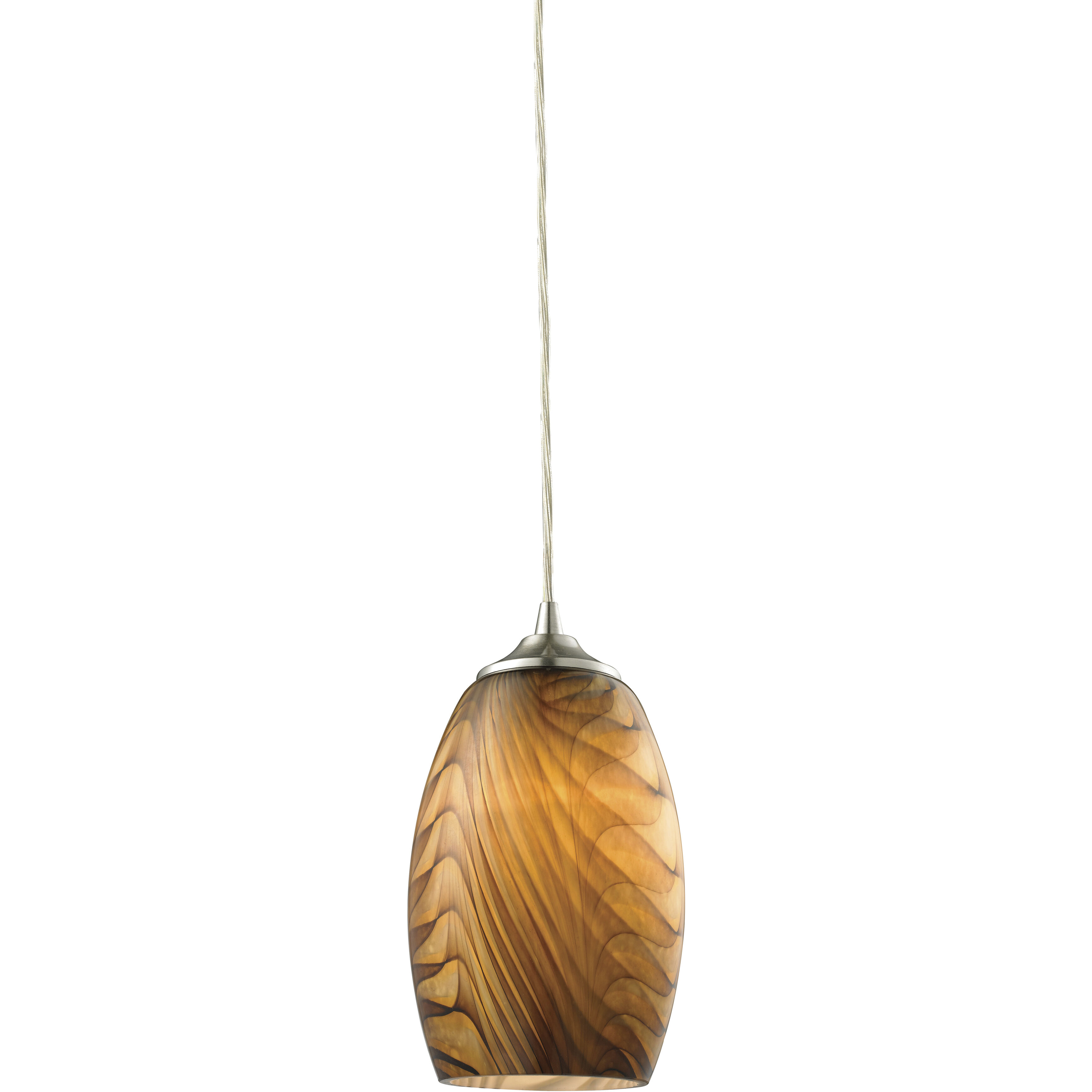 Tidewaters 1 Light 5 inch Satin Nickel Mini Pendant Ceiling Light