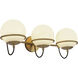 Alora Mood Alba 3 Light 24.13 inch Aged Gold Bath Vanity Light Wall Light