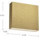 Mica All-terior Wall Light in Brushed Gold
