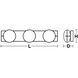 Gates LED 24 inch Satin Brass Vanity Light Wall Light