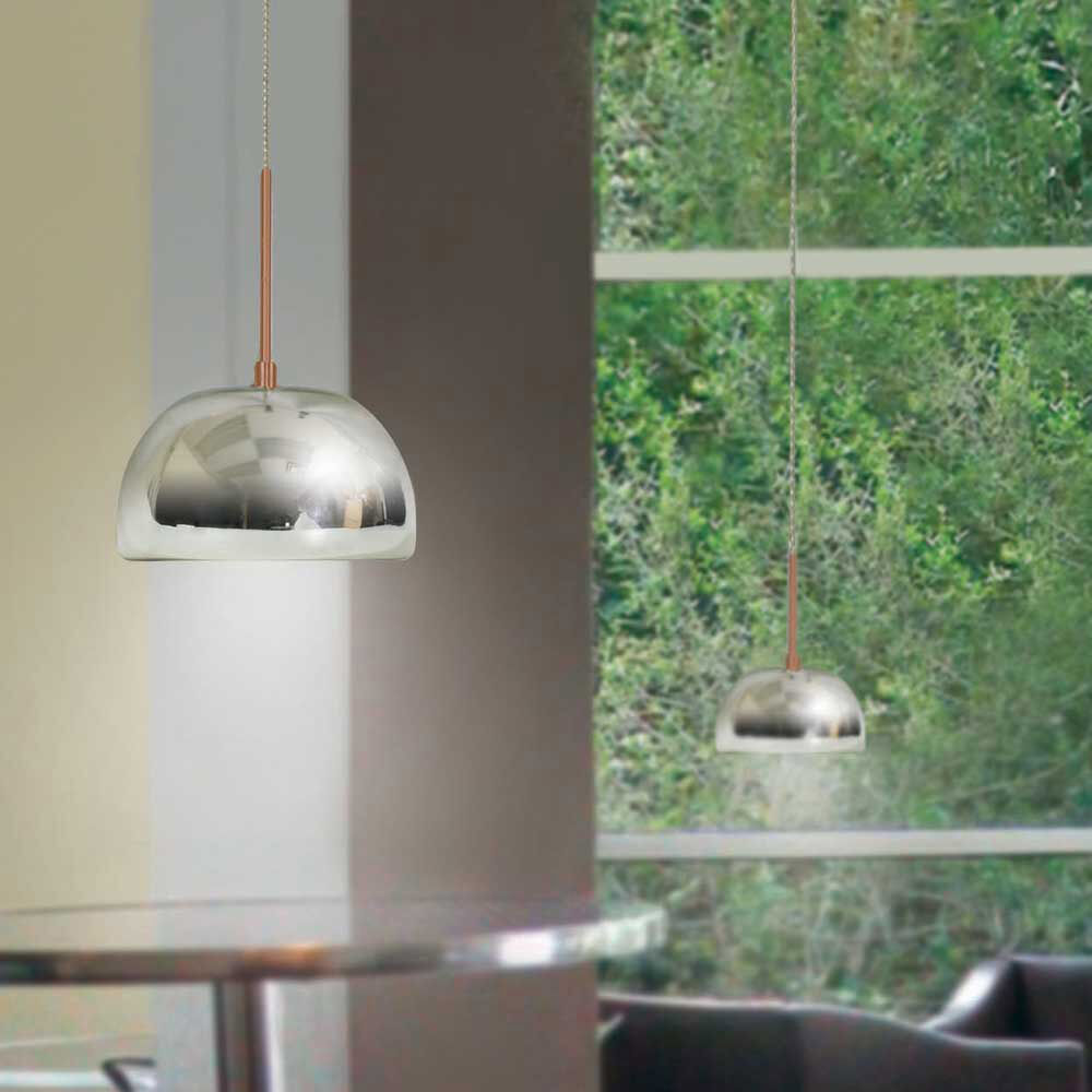 Envisage VI 1 Light 10 inch Bronze Mini Pendant Ceiling Light in Chrome