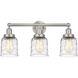 Bell 3 Light 24.5 inch Brushed Satin Nickel Bath Vanity Light Wall Light