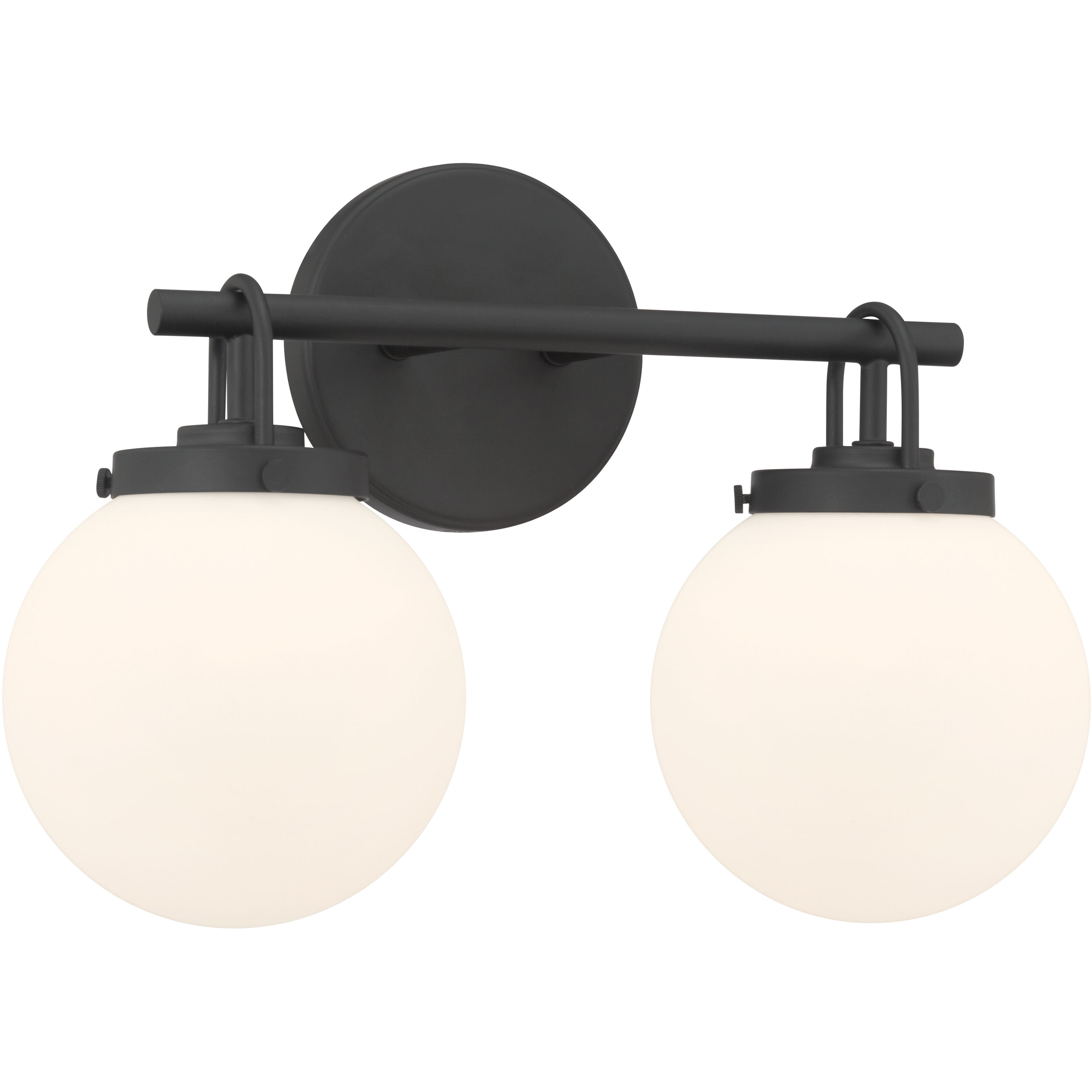 Ortesa 2 Light 15 inch Dark Matte Black Vanity Wall Light