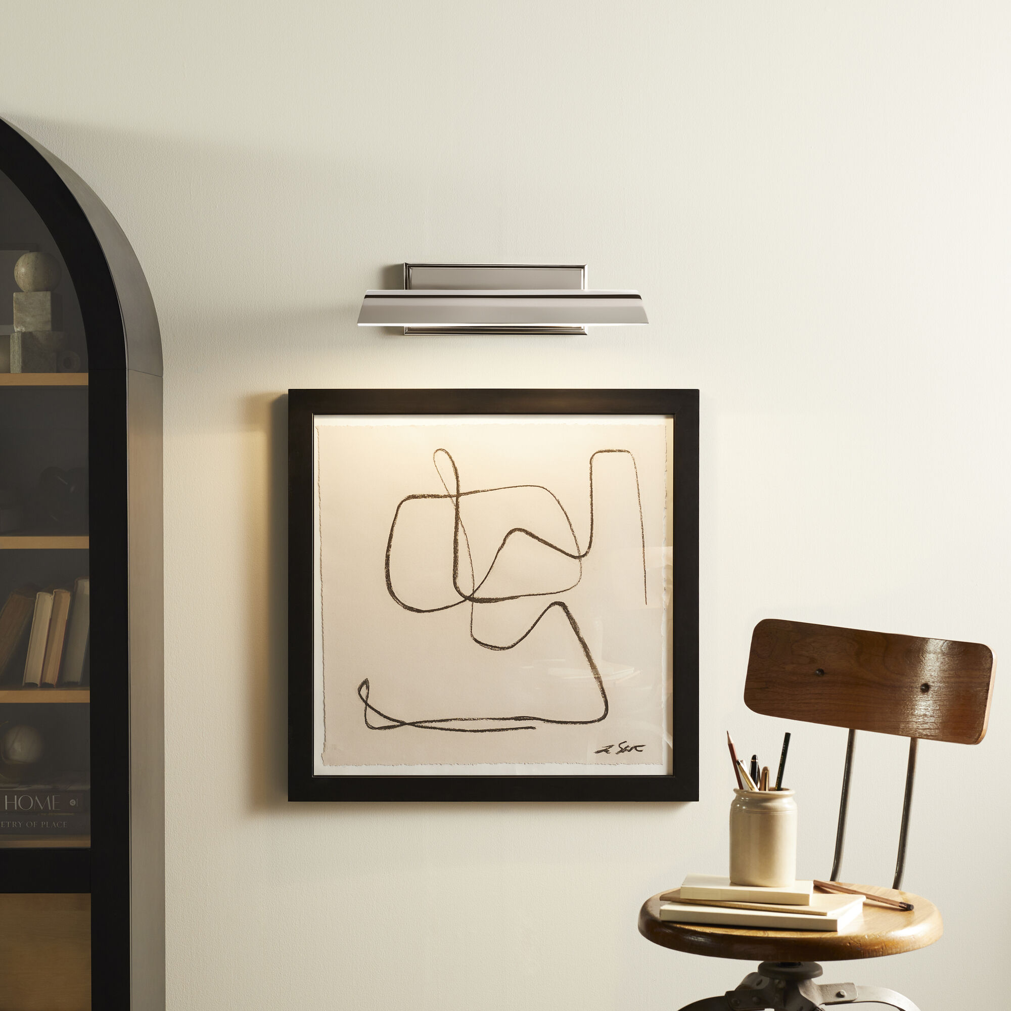 Carston 26 watt 18.25 inch Polished Nickel Picture Light Wall Light