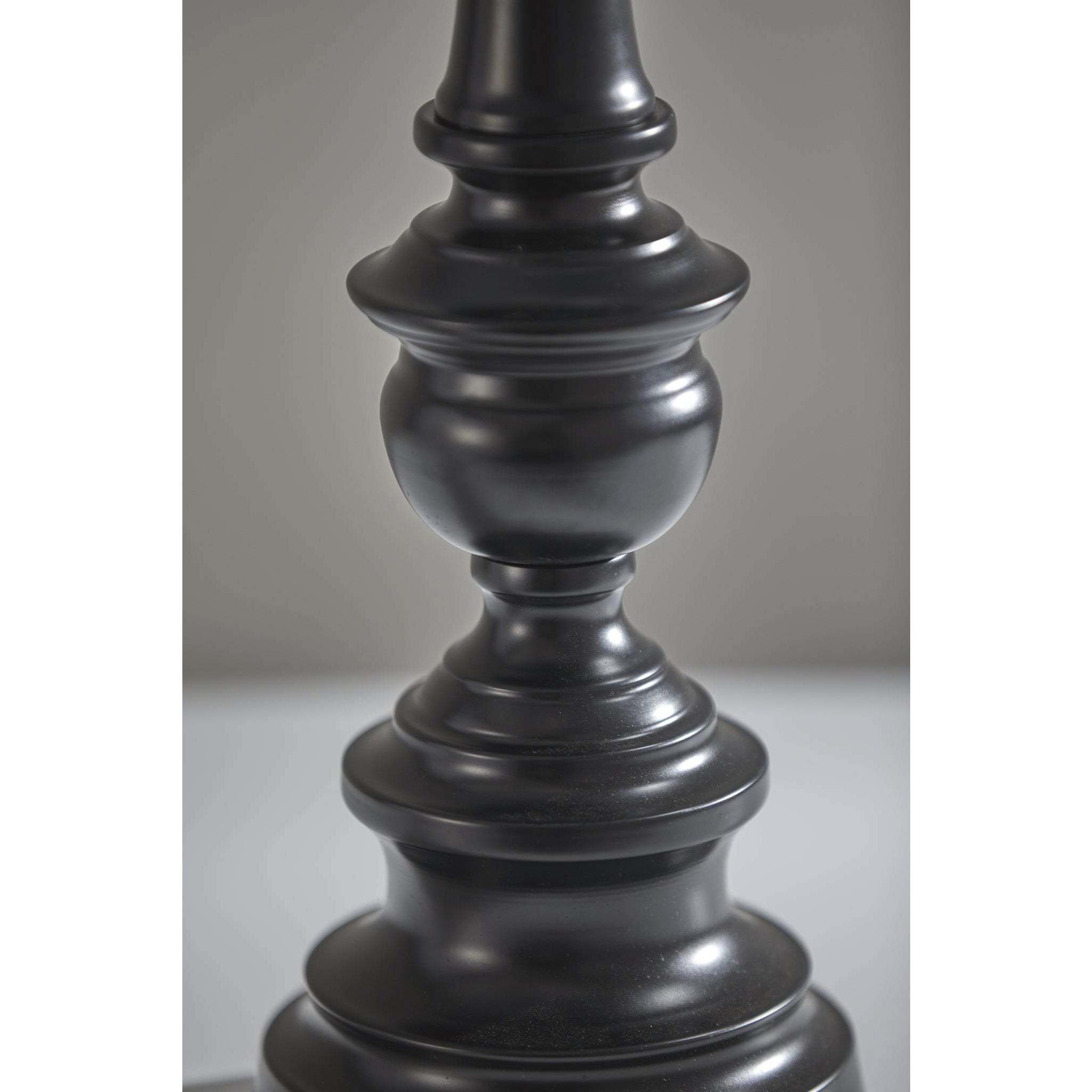 Chandler 29 inch 150 watt Dark Bronze Table Lamps Portable Light in Dark Herringbone Fabric, plus Floor Lamp, Set of 3, Simplee Adesso