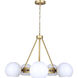 Monroe 5 Light 30.25 inch Gold Chandelier Ceiling Light