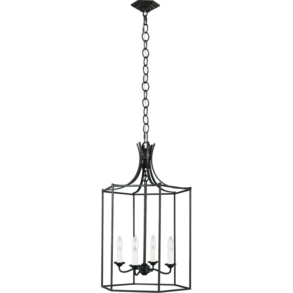 AH by Alexa Hampton Bantry House 4 Light 17 inch Smith Steel Lantern Pendant Ceiling Light