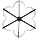 Varsha 27.5 inch 60.00 watt Matte Black Chandelier Ceiling Light