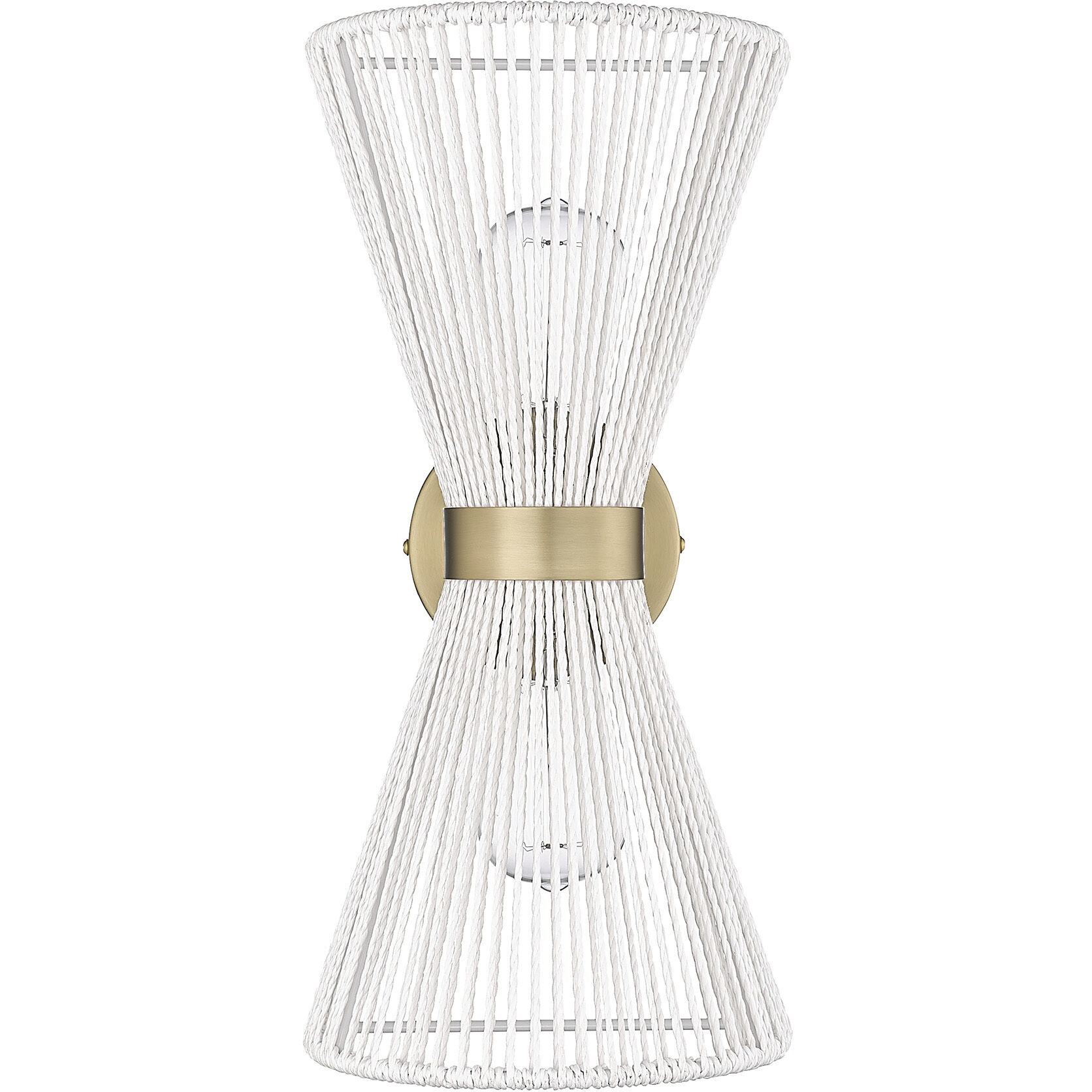 Avon 2 Light 8.13 inch Brushed Champagne Brass Wall Sconce Wall Light