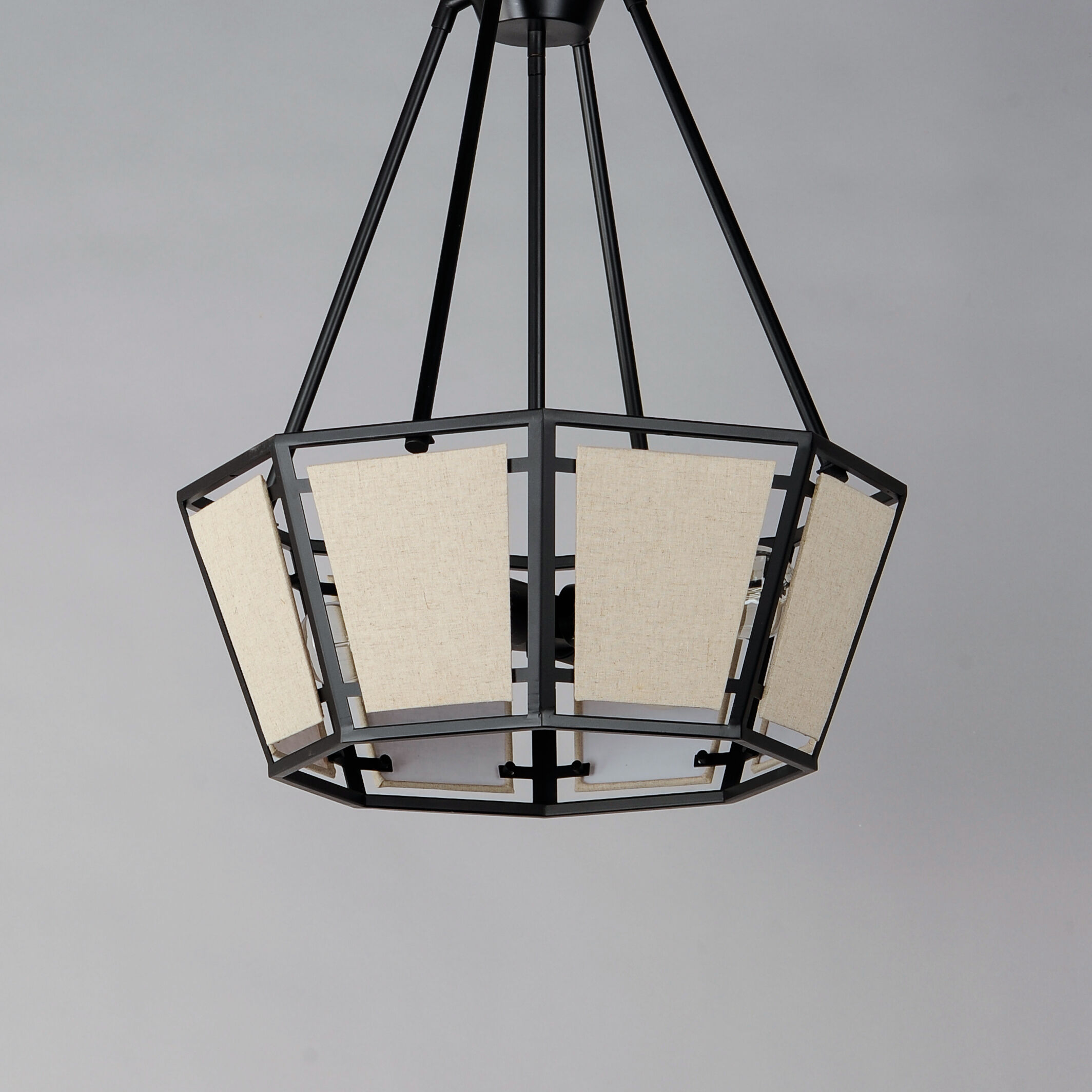 Montauk 4 Light 24 inch Black Chandelier Ceiling Light
