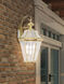 Georgetown 3 Light 24 inch Polished Brass Outdoor Wall Lantern