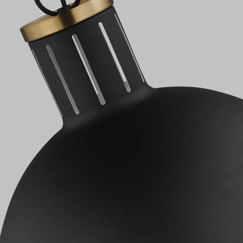 TOB by Thomas O'Brien Hanks LED 16 inch Midnight Black Pendant Ceiling Light