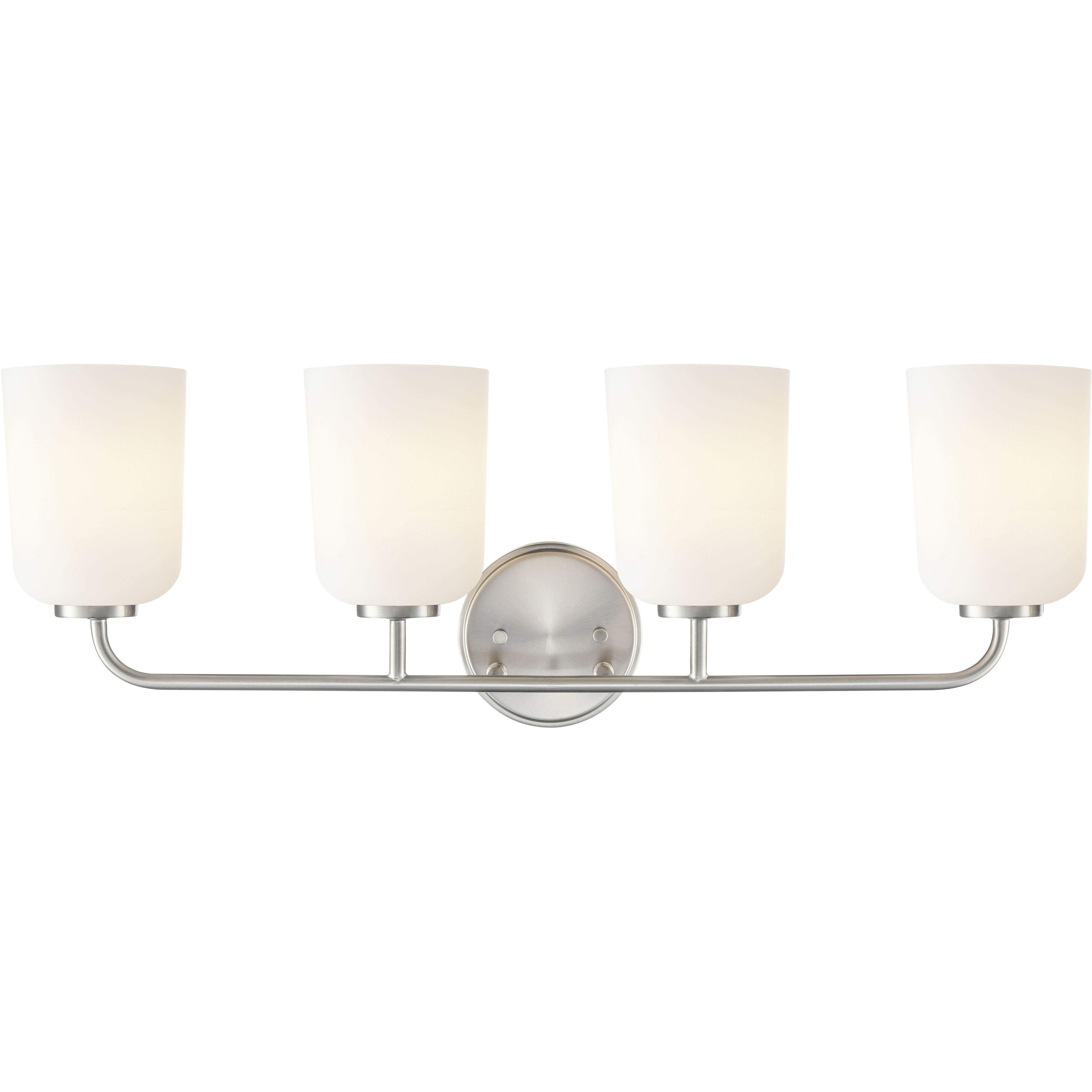 Laphia 4 Light 28 inch Brushed Nickel Bathroom Vanity Light Wall Light