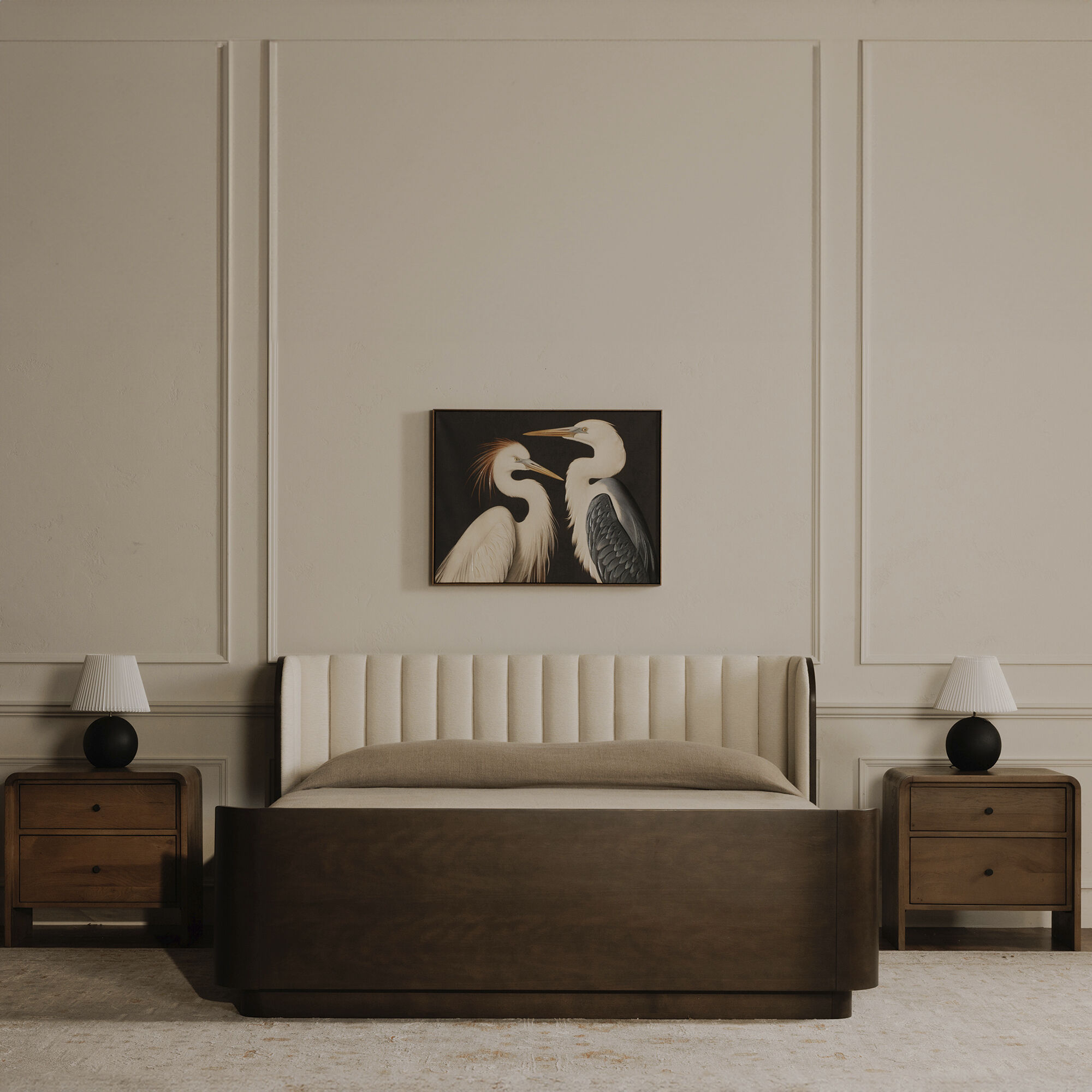 Scarlette White Bed, King