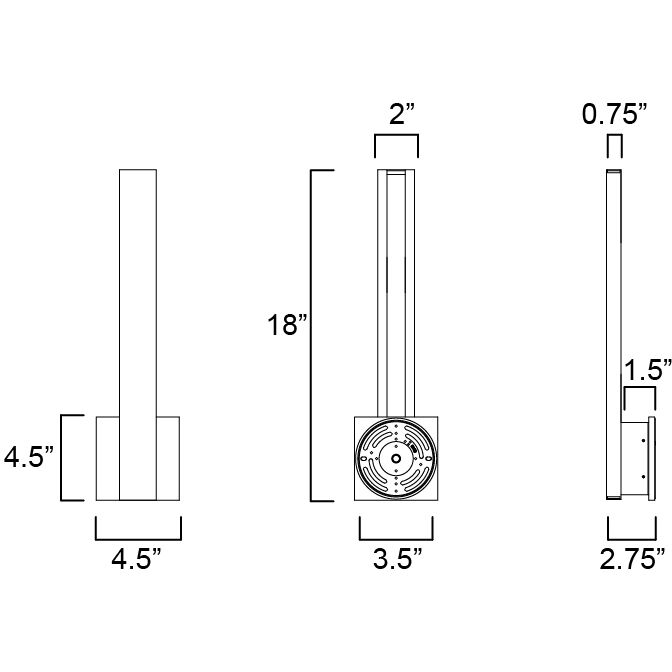Alumilux Line 5CCT LED 4.5 inch White Outdoor Wall Mount