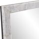 Makrana 30 X 20 inch White/Gray Mirror