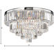 Palacial 6 Light 31 inch Polished Chrome Chandelier Ceiling Light