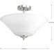 Joy 3 Light 16.63 inch Brushed Nickel Semi-Flush Mount Convertible Ceiling Light