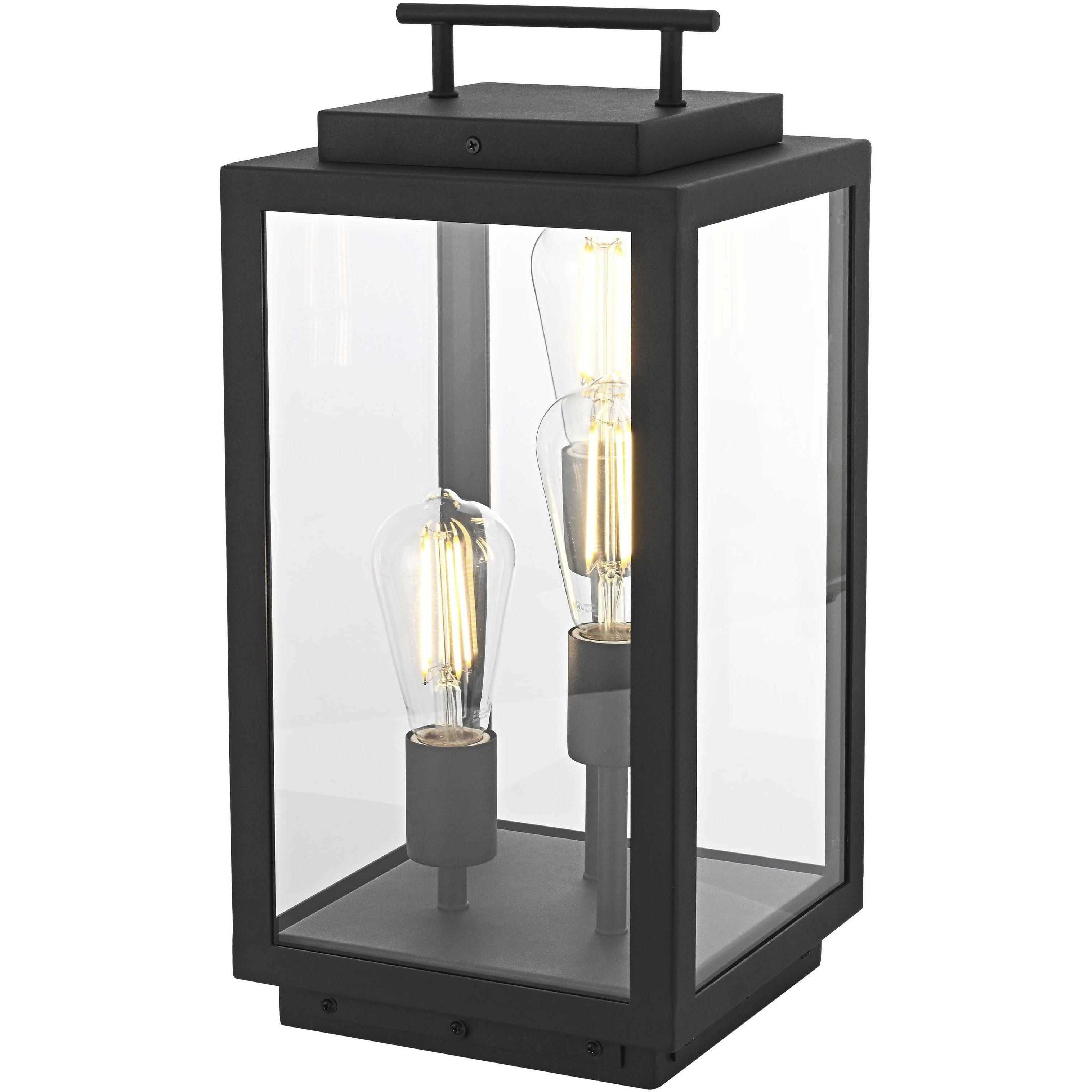 Valentin 18 X 8 inch Black Outdoor Lawn Light