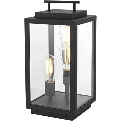 Valentin 18 X 8 inch Black Outdoor Lawn Light