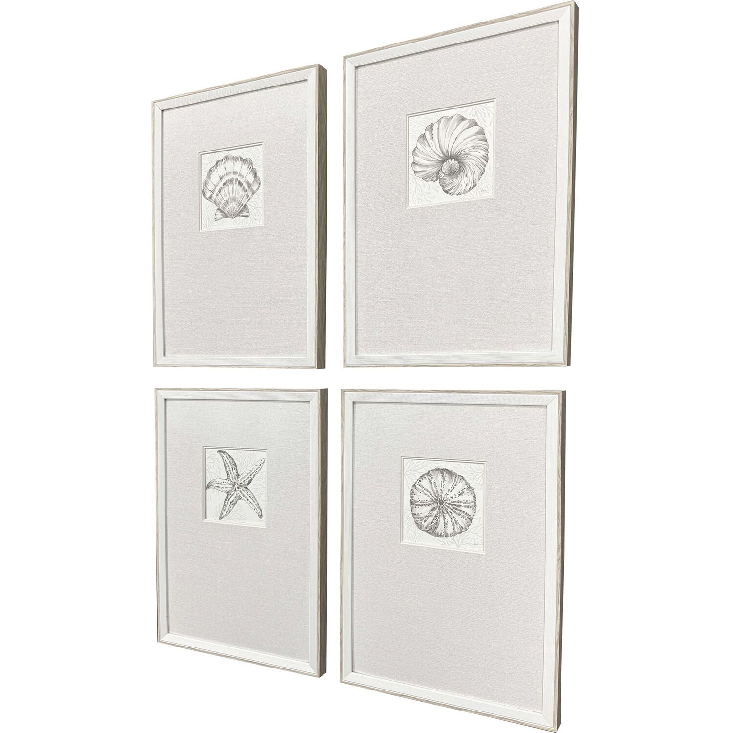 Coastal Reef Brown and Beige and Neutral and Sepia Framed Art