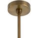 Decora 3 Light 24 inch Smoke and Antique Brass Chandelier Ceiling Light