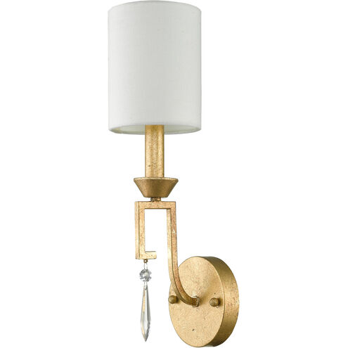 Lemuria 1 Light 5 inch Distressed Gold Sconce Wall Light, Gilded Nola