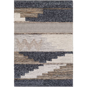 Quenby 36 X 24 inch Charcoal/Cream/Sage/Black/Medium Gray/Light Gray Rugs, Rectangle