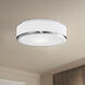 Charlie 2 Light 11.5 inch Brushed Nickel Flush Mount Ceiling Light