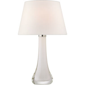 Julie Neill Christa 29.5 inch 100 watt White Glass Table Lamp Portable Light, Large