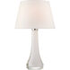 Julie Neill Christa 29.5 inch 100 watt White Glass Table Lamp Portable Light, Large