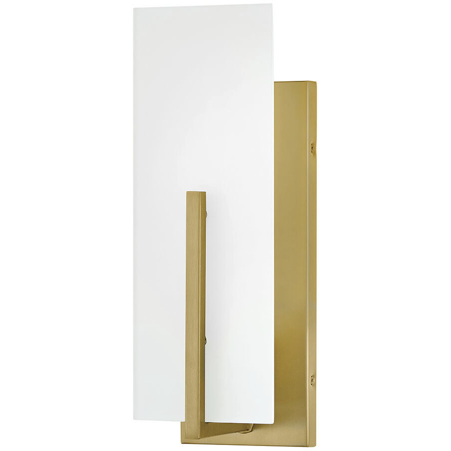 Roman 1 Light 5 inch Lacquered Brass Bath Sconce Wall Light