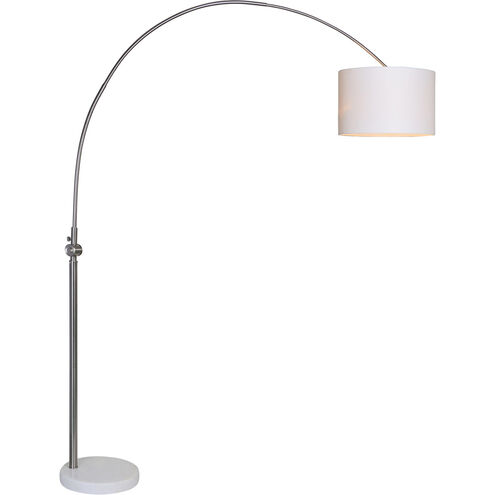 Cassell 83 inch 100 watt Brushed Nickel Floor Lamp Portable Light, Small