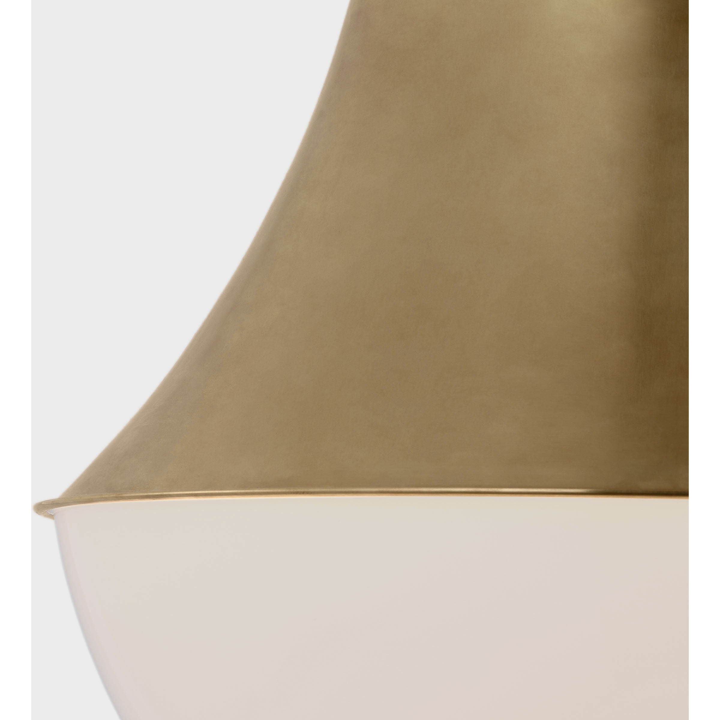Kelly Wearstler Precision LED 17 inch Antique-Burnished Brass Flush Mount Ceiling Light