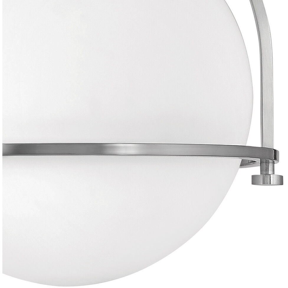Somerset 1 Light 11.5 inch Brushed Nickel Indoor Semi-Flush Mount Ceiling Light