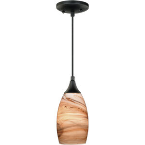 Milano LED 4.75 inch Oil Rubbed Bronze Mini Pendant Ceiling Light