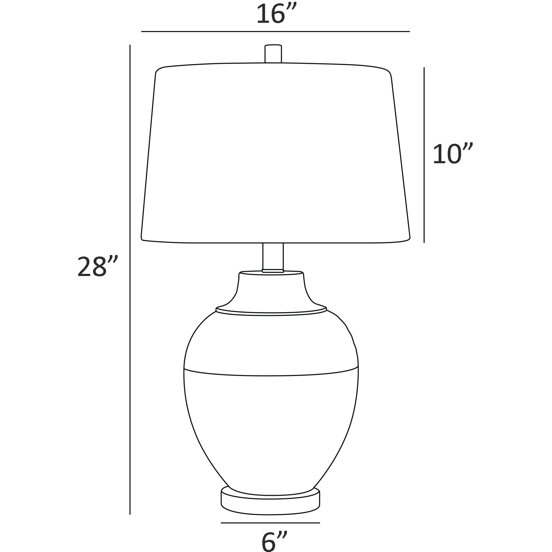 Rayvon 28 inch 100.00 watt Black Table Lamp Portable Light