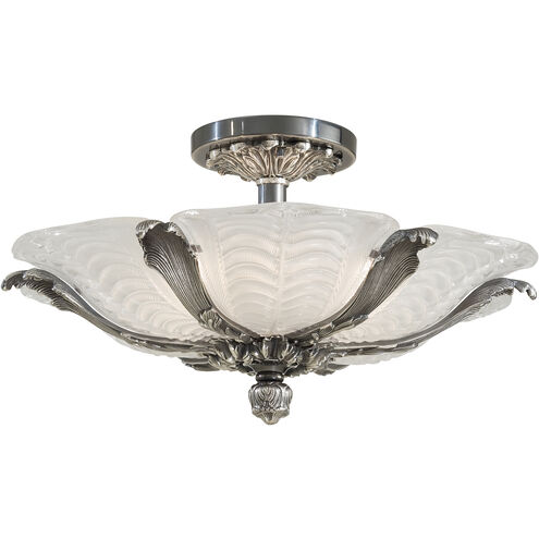 Jonathan 6 Light 23 inch Platinum Semi Flush Ceiling Light